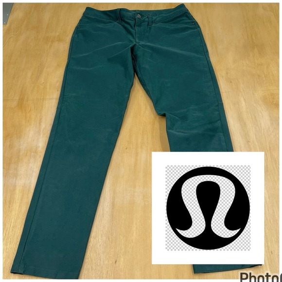 Lululemon Utilitech Chino Jean Pants Mens 32x30 Classic Fit Dyed Green (No Tag)